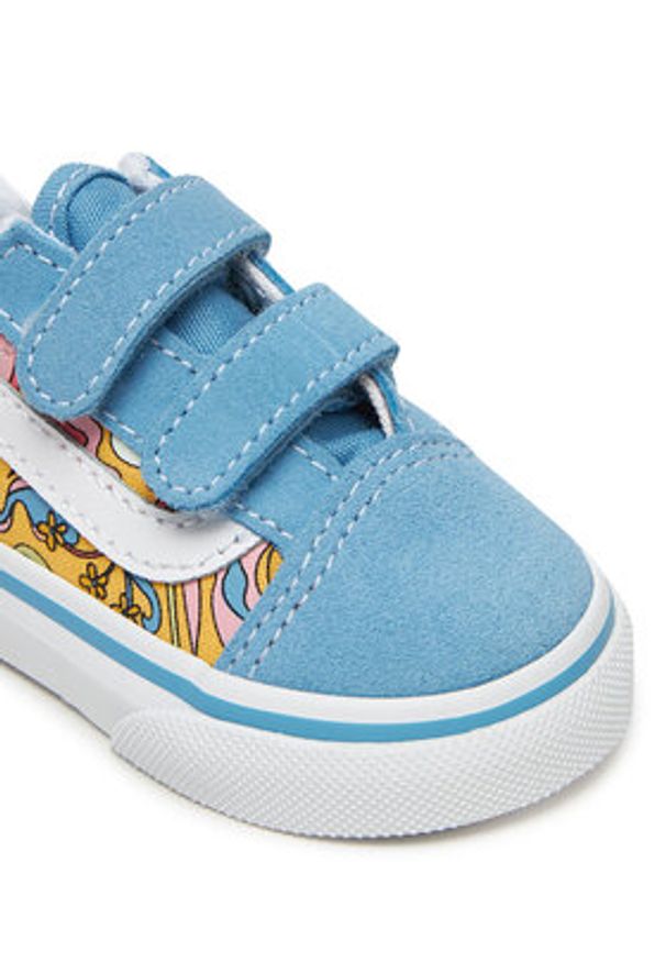 Vans Sneakersy Old Skool V VN000CS6BOX1 Niebieski. Kolor: niebieski. Materiał: skóra, zamsz. Model: Vans Old Skool