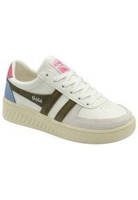 Buty do chodzenia damskie Gola Grandslam Trident. Zapięcie: sznurówki. Kolor: zielony, brązowy, wielokolorowy. Materiał: materiał, syntetyk. Szerokość cholewki: normalna. Sport: turystyka piesza