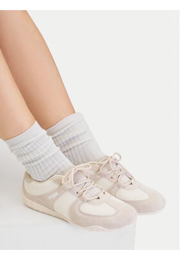 Kappa Sneakersy CEO-WP40-048Z Beżowy. Kolor: beżowy. Materiał: nubuk, skóra