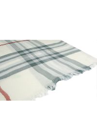 V. Fraas - Lekki (Przejściowy) Szalik z Naturalnej Wiskozy - Fraas - Ecru, Krata. Kolor: wielokolorowy. Materiał: wiskoza. Sezon: lato. Styl: elegancki, klasyczny #5