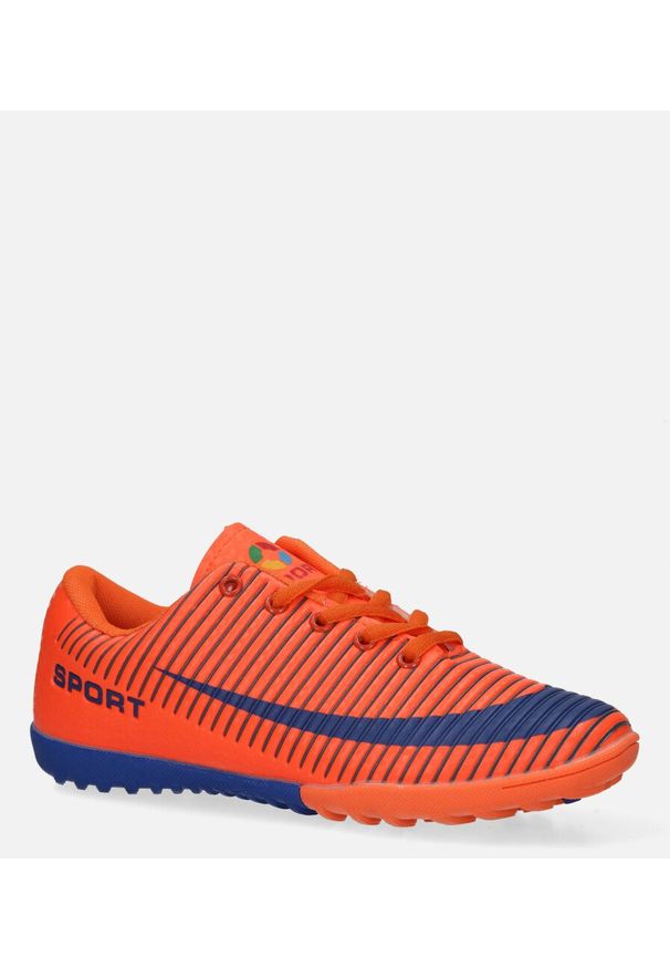 Casu - pomarańczowe buty sportowe orliki sznurowane casu 20m2/m. Kolor: niebieski, wielokolorowy, pomarańczowy