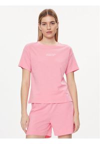United Colors of Benetton - United Colors Of Benetton Koszulka piżamowa 30963M04R Różowy Regular Fit. Kolor: różowy. Materiał: bawełna #1