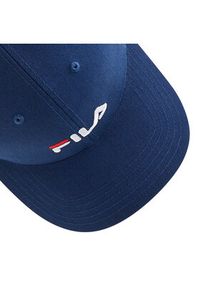 Fila Czapka z daszkiem Brasov 6 Panel Cap With Linear Logo Strap Back FCU0019 Granatowy. Kolor: niebieski. Materiał: materiał