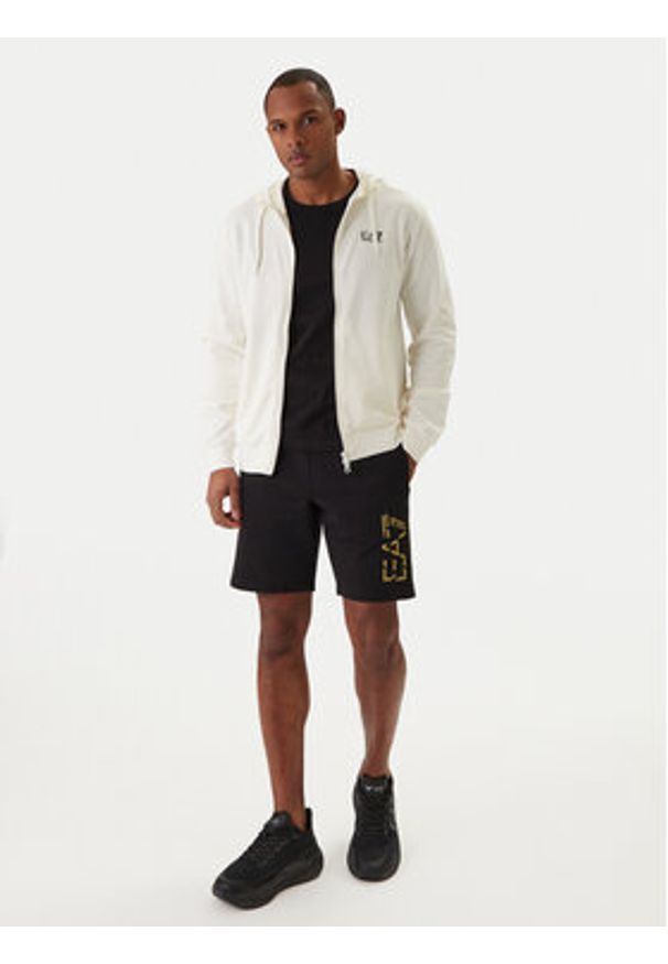 EA7 Emporio Armani Bluza 8NPM33 PJVRZ Écru Regular Fit. Materiał: bawełna