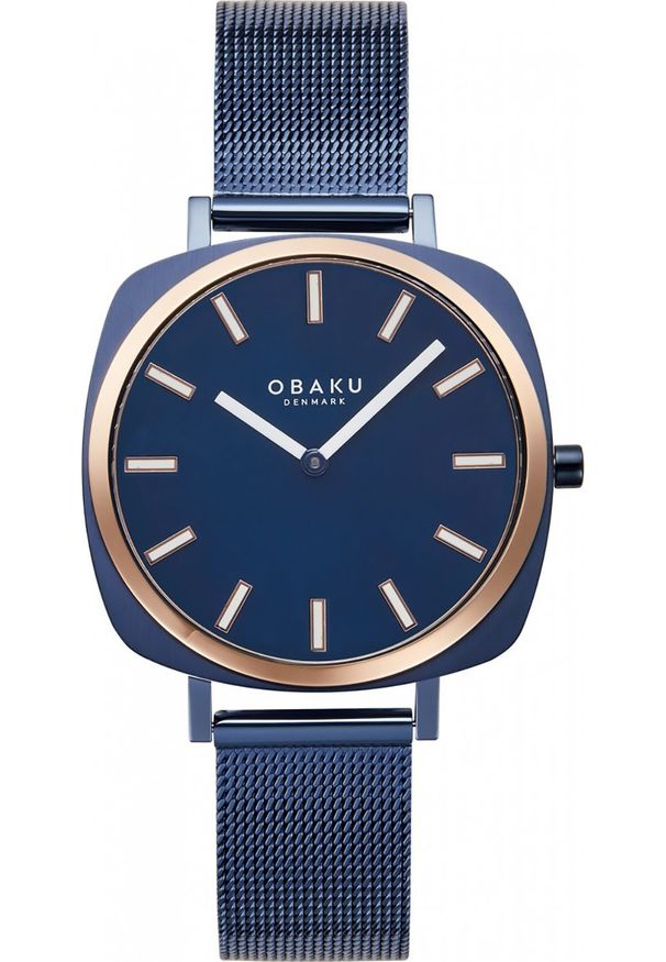 Zegarek OBAKU Zegarek damski Obaku Denmark V296LXSLML niebieski. Kolor: niebieski