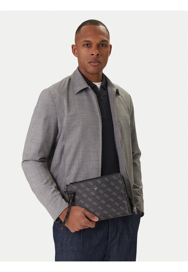 Guess Saszetka PMBALO P5235 Czarny. Kolor: czarny. Materiał: skóra