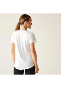 DARE 2B - Koszulka sportowa z krótkim rękawem damska Vigilant. Kolor: biały. Materiał: tkanina, skóra. Długość rękawa: krótki rękaw. Długość: krótkie. Sport: fitness #2