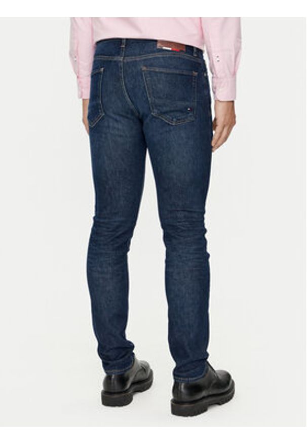 TOMMY HILFIGER - Tommy Hilfiger Jeansy Bleecker MW0MW35717 Granatowy Slim Fit. Kolor: niebieski