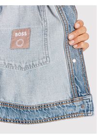 BOSS - Boss Kurtka jeansowa 50474222 Niebieski Regular Fit. Kolor: niebieski. Materiał: jeans, bawełna