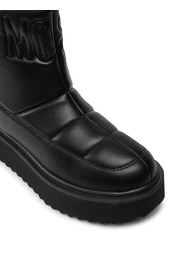 Love Moschino - LOVE MOSCHINO Botki JA24266I0LIE0000 Czarny. Kolor: czarny. Materiał: materiał