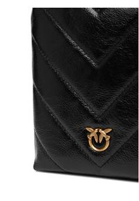 Pinko - PINKO Torebka Flat Satchel AI 25-26 PCPL 105352 A2W2 Czarny. Kolor: czarny. Materiał: skórzane #4