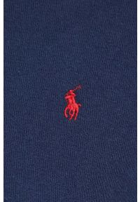 Polo Ralph Lauren bluza damska kolor granatowy gładka. Typ kołnierza: polo. Kolor: niebieski. Wzór: gładki #2