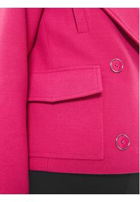 Morgan Płaszcz przejściowy 241-GSOSSO Różowy Straight Fit. Kolor: różowy. Materiał: syntetyk #4