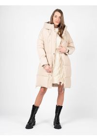 Silvian Heach Kurtka "Down Jacket" | PGA22446PI | Kobieta | Beżowy. Okazja: na co dzień. Typ kołnierza: kaptur. Kolor: beżowy. Materiał: poliester. Styl: casual #10
