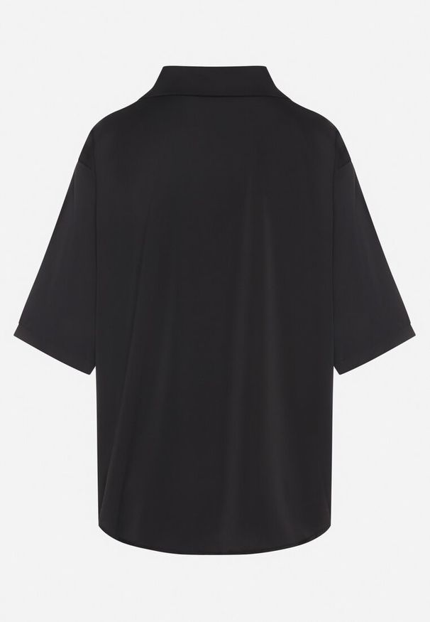 Born2be - Czarna Koszula z Aplikacjami Kwiatów 3D Tenemara. Okazja: na co dzień. Typ kołnierza: kołnierzyk klasyczny. Kolor: czarny. Materiał: jeans. Długość rękawa: długi rękaw. Długość: długie. Wzór: aplikacja, kwiaty. Styl: casual, klasyczny