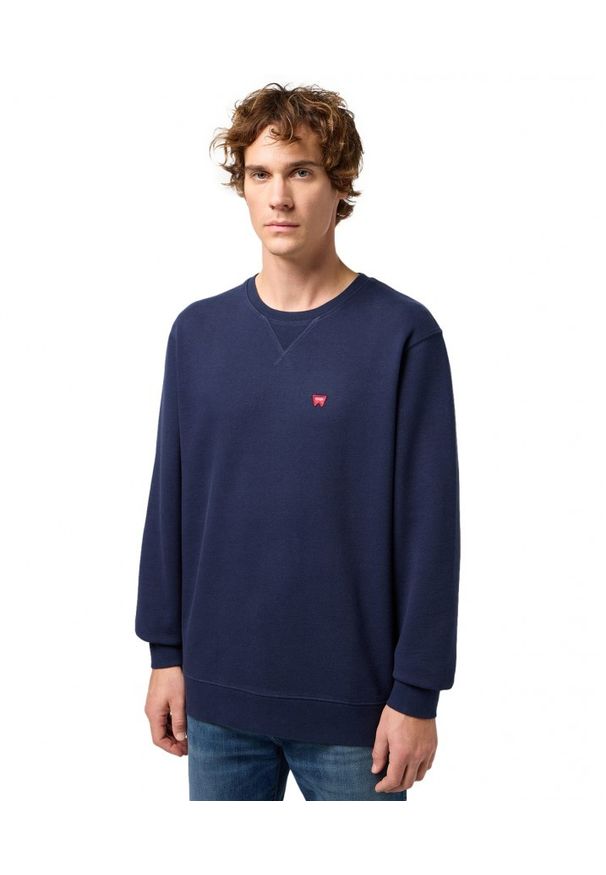 Wrangler - MESKA BLUZA WRANGLER SIGN OFF CREW NAVY 112350534