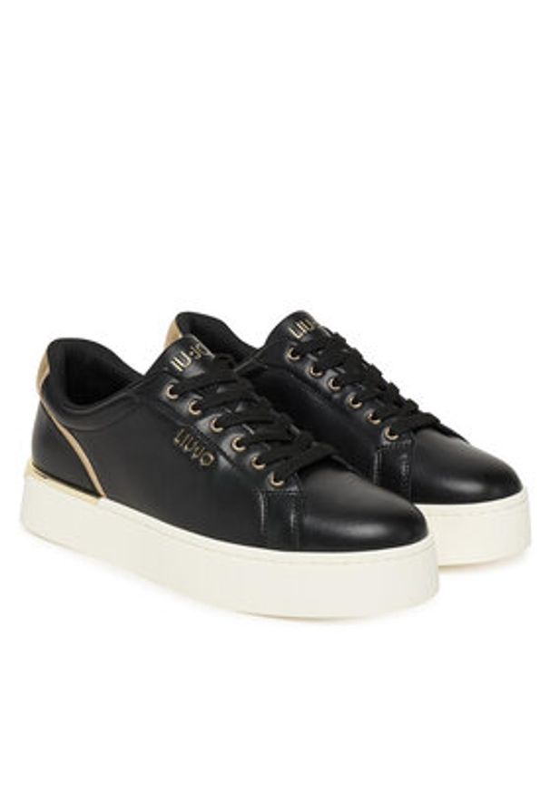 Liu Jo Sneakersy Pretty 06 BF5041 PX026 Czarny. Kolor: czarny. Materiał: skóra
