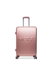 MEXX Walizka średnia MEXX-M-033-05 PINK Różowy. Kolor: różowy