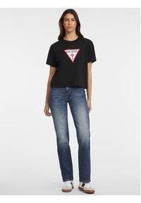 Guess Jeans T-Shirt W4YI73 K8HM0 Czarny Regular Fit. Kolor: czarny. Materiał: bawełna #3