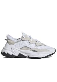 Adidas - Buty adidas Originals Ozweego EE7773 - białe. Okazja: na co dzień. Kolor: biały. Materiał: skóra, zamsz, guma. Szerokość cholewki: normalna. Sezon: lato #1