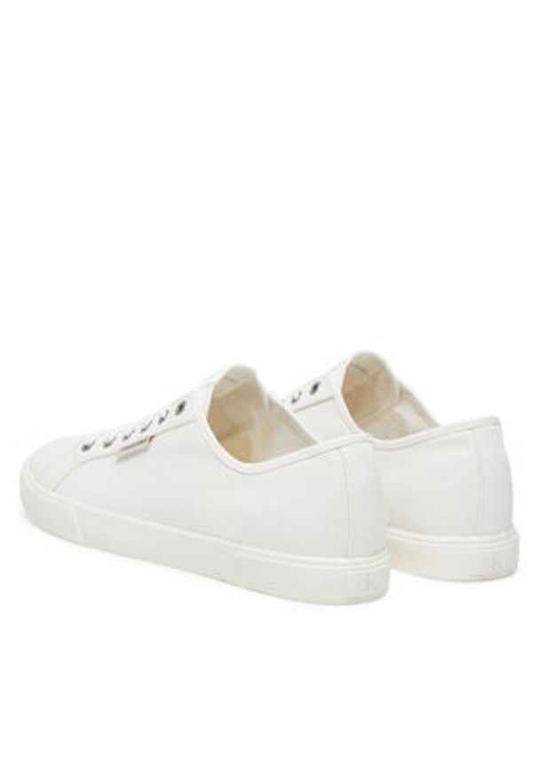 Calvin Klein Jeans Tenisówki Ess Vulc Low Mg Cv YM0YM01301 Biały. Kolor: biały. Materiał: materiał