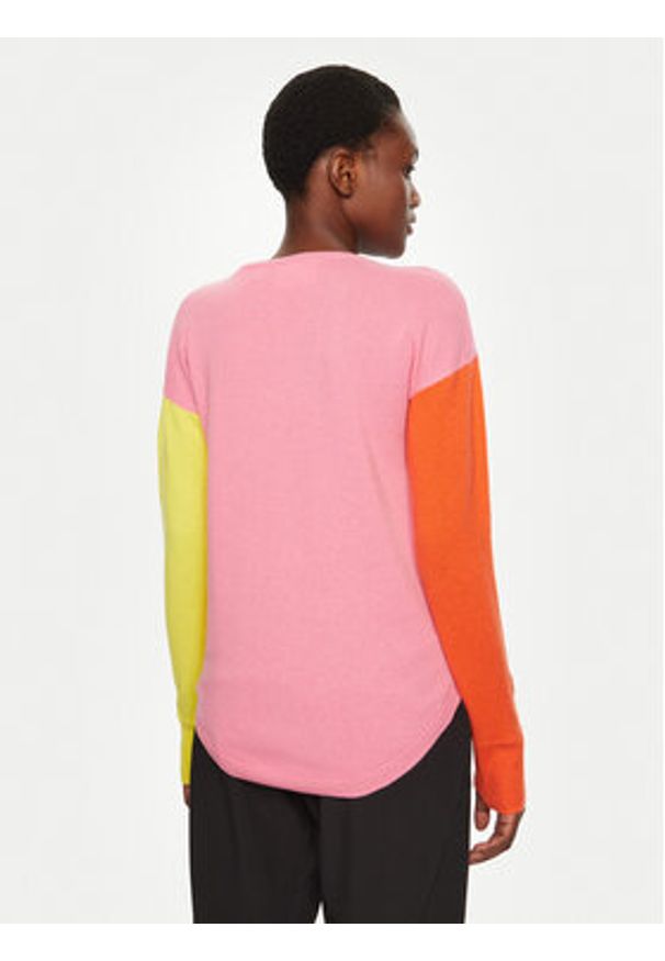 Rossignol Sweter Lina RLNWO09 Różowy Regular Fit. Kolor: różowy. Materiał: kaszmir, wełna