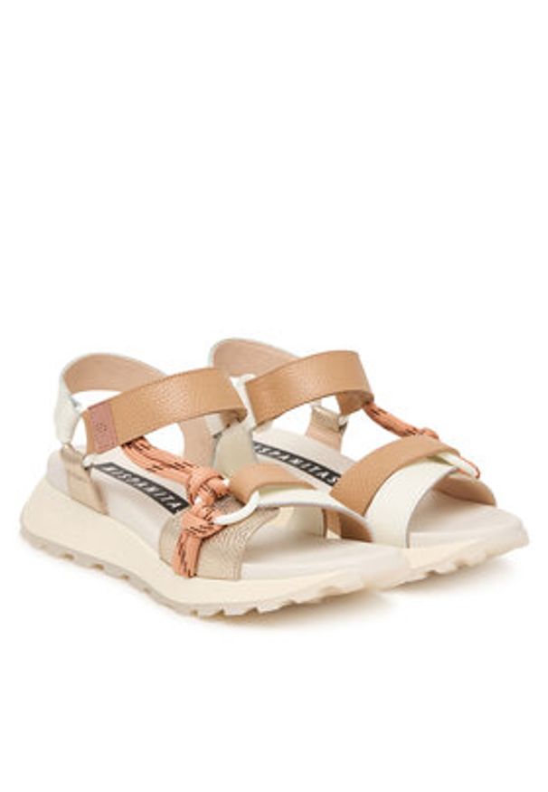 Hispanitas Sandały CHV264869 C003 Złoty. Kolor: złoty. Materiał: skóra