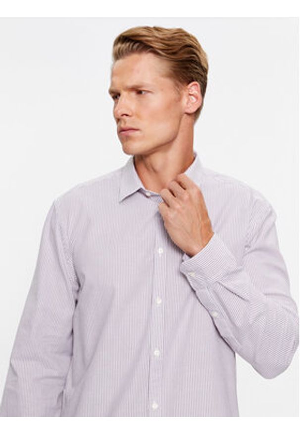 Sisley Koszula 5FDMSQ02M Szary Regular Fit. Kolor: szary. Materiał: bawełna