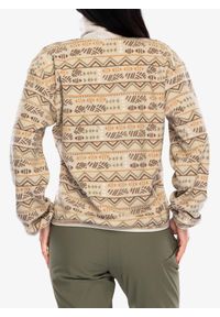 columbia - Polar damski Columbia Sequoia Grove Printed Half Zip. Kolor: beżowy. Materiał: polar. Sport: turystyka piesza