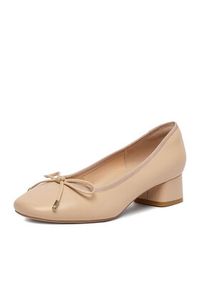 Gino Rossi - GINO ROSSI Czółenka C-XRY0508 Beżowy. Kolor: beżowy. Materiał: skóra #8