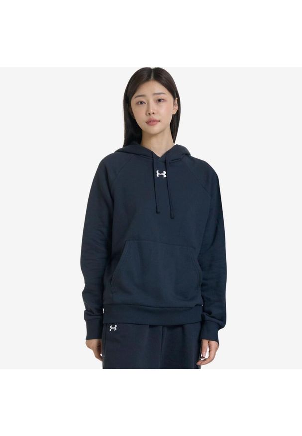 Under Armour - Bluza z kapturem unisex UA Rival Fleece. Typ kołnierza: kaptur. Kolor: czarny. Sport: fitness