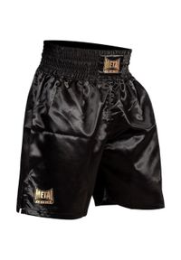 METAL BOXE - Spodenki bokserskie Metal Boxe Pro Line Military. Kolor: czarny, żółty, wielokolorowy. Materiał: satyna