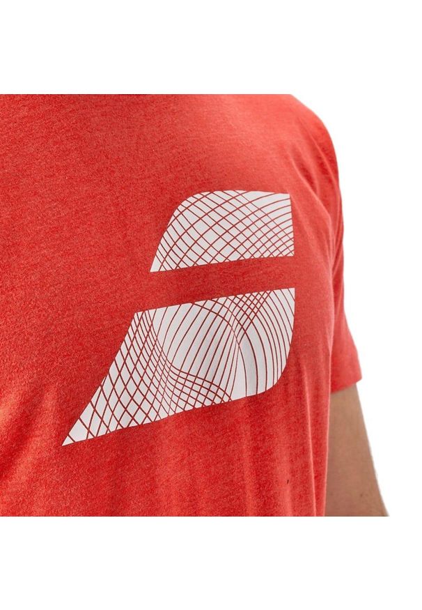 Koszulka męska Babolat Exercise Big Flag. Kolor: czerwony. Sport: tenis