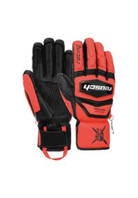 Rękawice narciarskie Reusch Worldcup Warrior SC. Kolor: czerwony, wielokolorowy, czarny. Materiał: materiał. Sezon: zima. Sport: narciarstwo #1