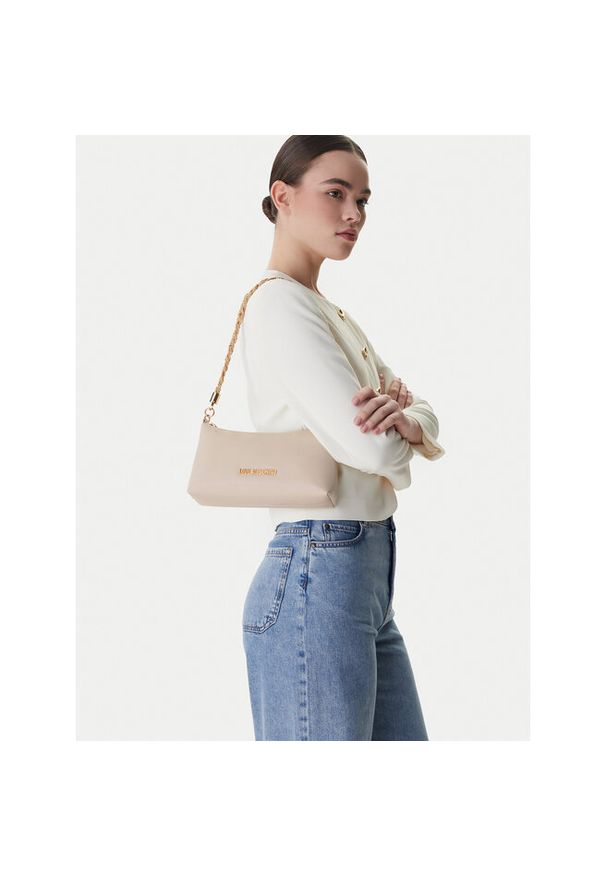 Love Moschino - Torebka LOVE MOSCHINO. Kolor: kremowy