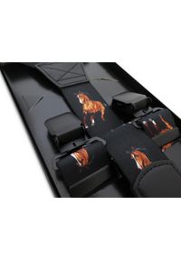 Modini - Czarne szelki męskie w konie SZ155. Kolor: czarny. Materiał: skóra, guma #1