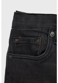 Levi's® - Levi's szorty jeansowe dziecięce kolor szary. Okazja: na co dzień, na spotkanie biznesowe. Kolor: szary. Materiał: jeans. Styl: biznesowy, casual