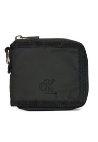 Calvin Klein Mały Portfel Męski K50K512592 Czarny. Kolor: czarny. Materiał: materiał