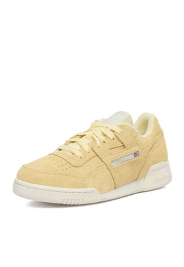 Reebok Sneakersy EO-WORKOUT PLUS 100256570 Żółty. Kolor: żółty. Materiał: zamsz, skóra. Model: Reebok Workout