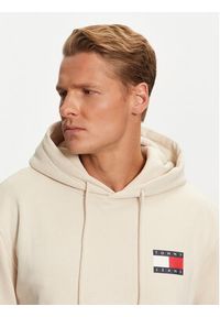 Tommy Jeans Bluza Essential DM0DM20738 Beżowy Regular Fit. Kolor: beżowy. Materiał: bawełna #4