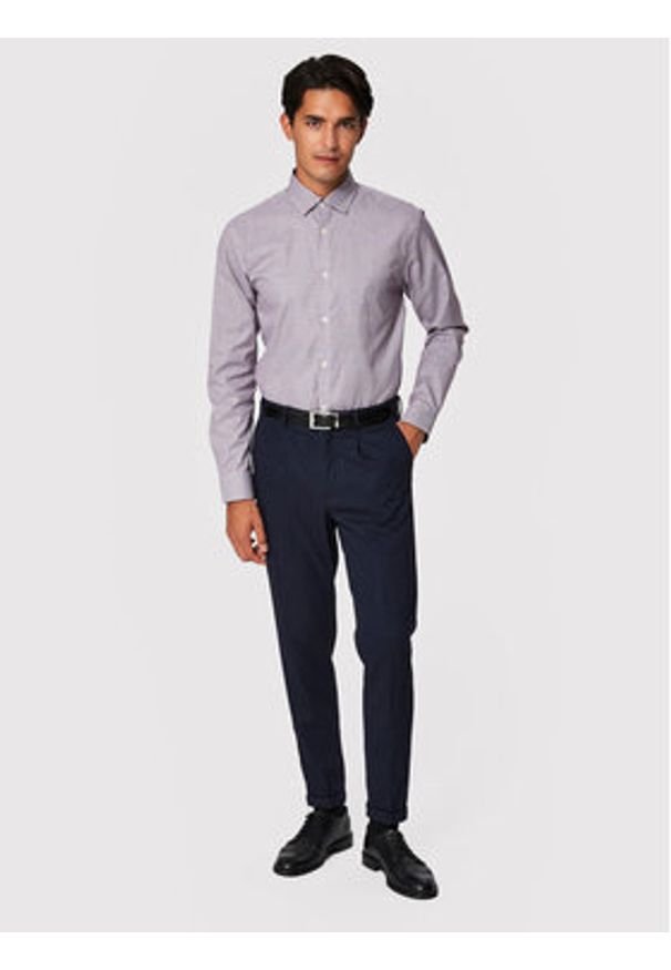 Selected Homme Koszula New Mark 16058640 Kolorowy Slim Fit. Materiał: bawełna. Wzór: kolorowy