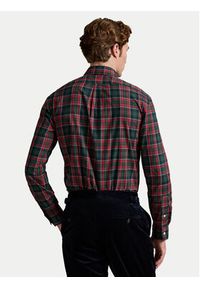 Polo Ralph Lauren Koszula 710953644008 Czerwony Custom Fit. Typ kołnierza: polo. Kolor: czerwony. Materiał: bawełna #5
