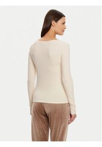 Guess Bluzka V4BP07 K8RT2 Écru Regular Fit. Materiał: wiskoza #3