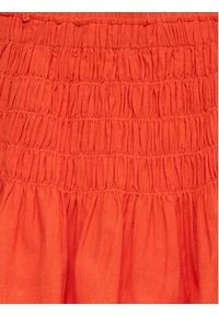 Vero Moda Spódnica mini Sofia 10350924 Pomarańczowy Regular Fit. Kolor: pomarańczowy. Materiał: bawełna #3