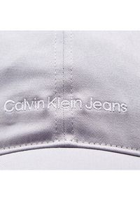Calvin Klein Jeans Czapka z daszkiem Institutional K60K610714 Fioletowy. Kolor: fioletowy. Materiał: materiał, bawełna