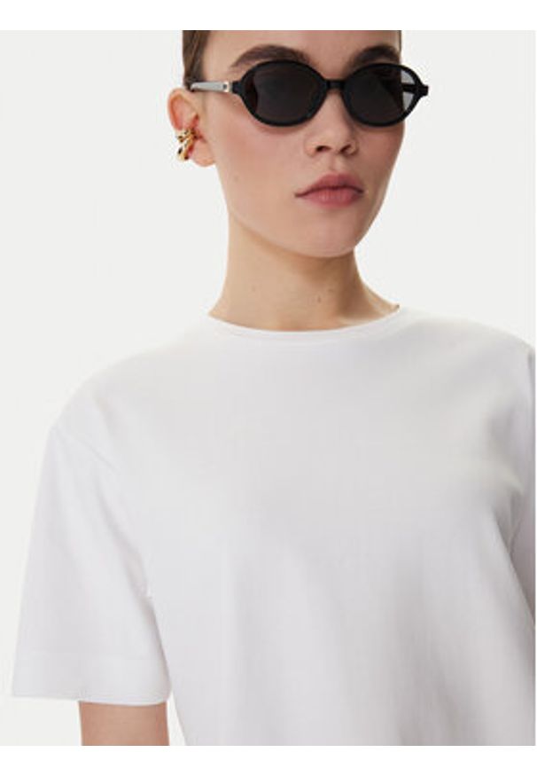 Weekend Max Mara T-Shirt Multid 2615941031 Biały Relaxed Fit. Kolor: biały. Materiał: bawełna
