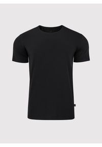 Pako Lorente - PAKO LORENTE – Czarny gładki T-shirt Basic. Kolor: czarny, niebieski, biały. Materiał: bawełna, elastan. Długość rękawa: krótki rękaw. Długość: krótkie. Wzór: gładki. Styl: klasyczny