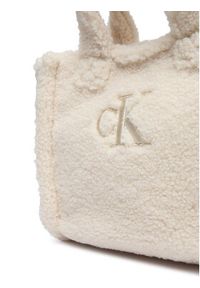 Calvin Klein Jeans Torebka Teddy Tote Bag IU0IU00355 Kremowy. Kolor: kremowy #4