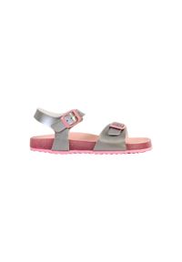 Sandały Geox Model J Adriel Girl Kolor Szary. Kolor: różowy. Materiał: tkanina. Sezon: lato