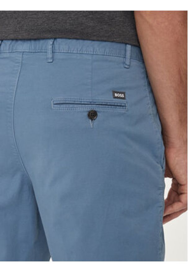 BOSS - Boss Szorty materiałowe Slice-Short 50512524 Niebieski Slim Fit. Kolor: niebieski. Materiał: bawełna